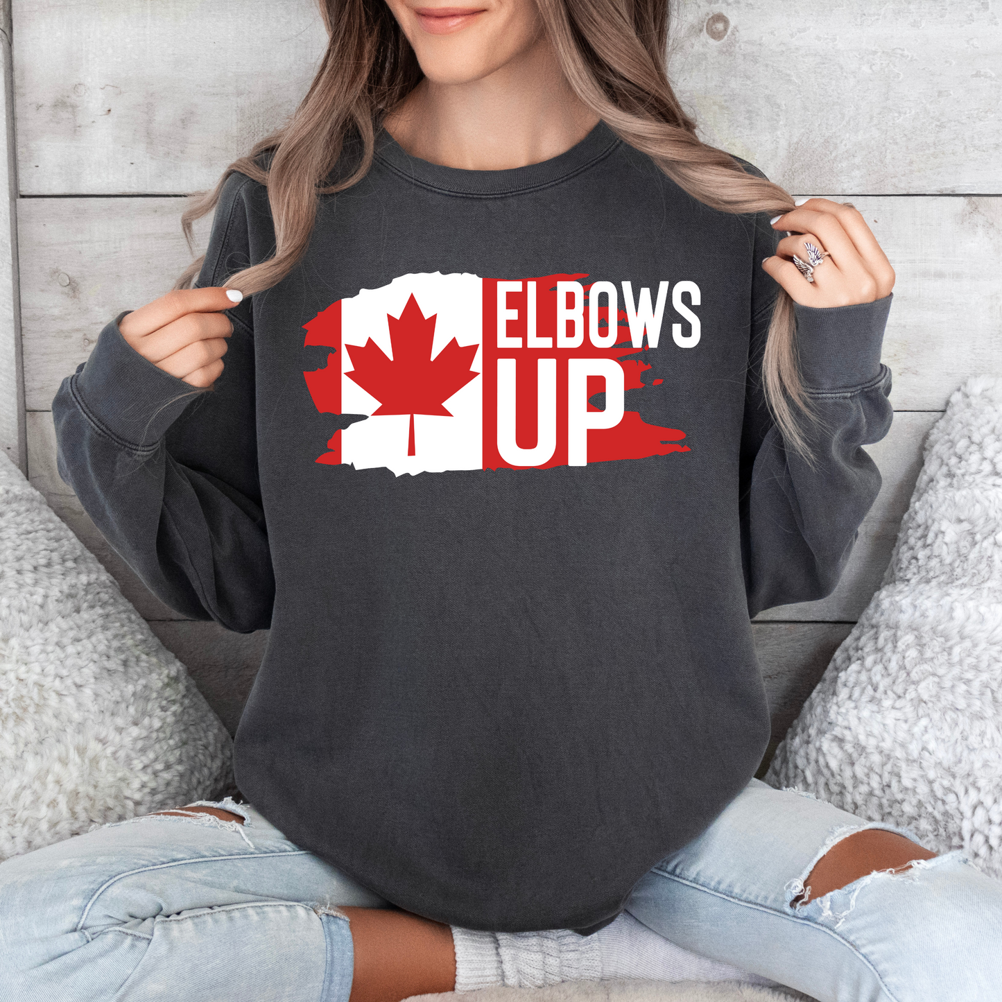 Elbows Up DTF Transfer - 1213