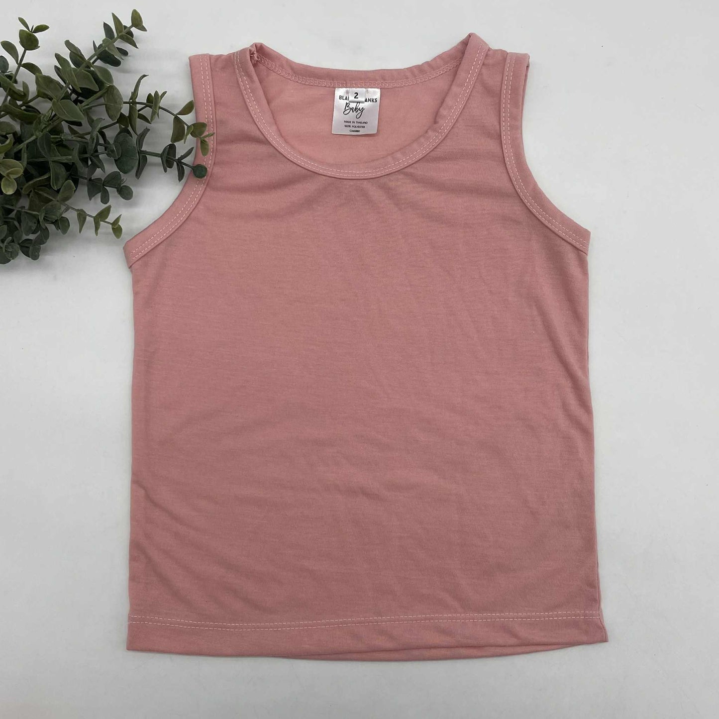 100% Polyester Toddler Muscle Tanks - IN STOCK