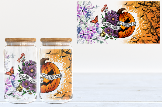 Sorta Sweet Sorta Spooky UV DTF 16oz Cup Wrap #171 - IN STOCK