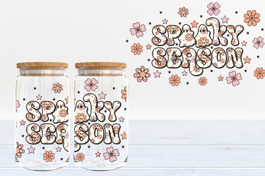 Spooky Season UV DTF 16oz Cup Wrap #173 - IN STOCK