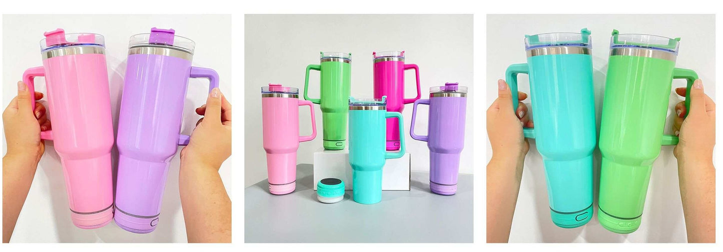 40oz SPEAKER Tumbler with Handle