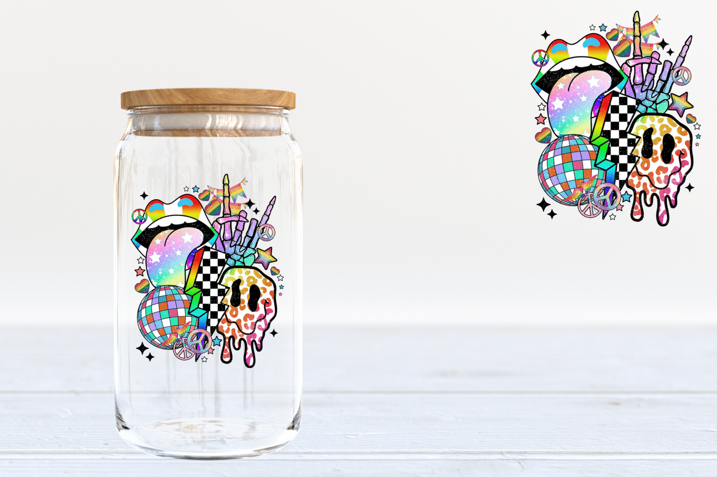 Rainbow Collage A5 UV DTF