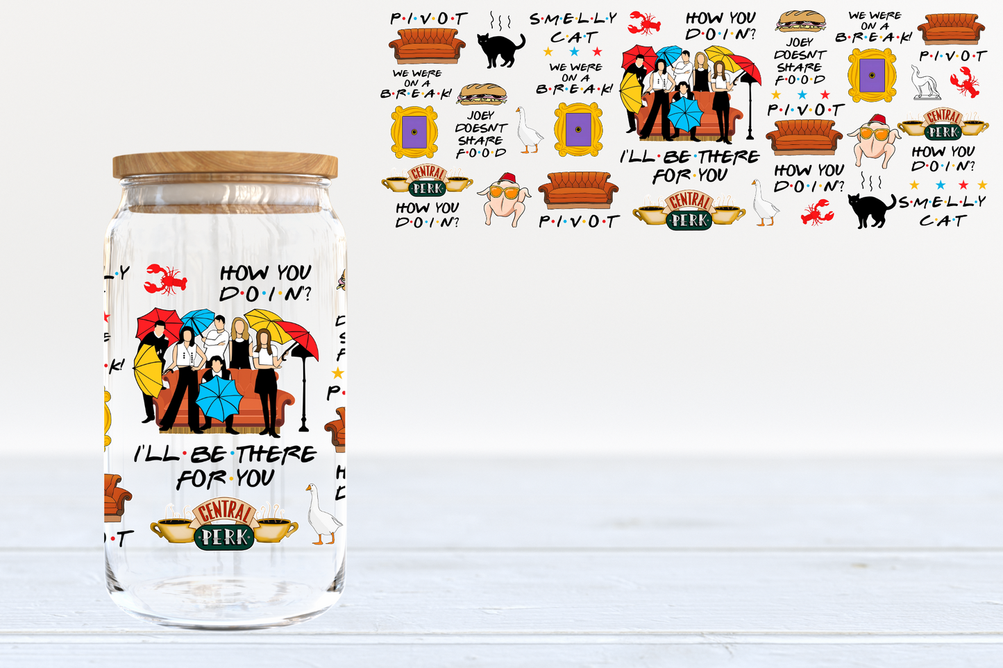 UV DTF Cup Wrap #285 - IN STOCK