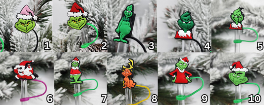 Christmas Straw Toppers