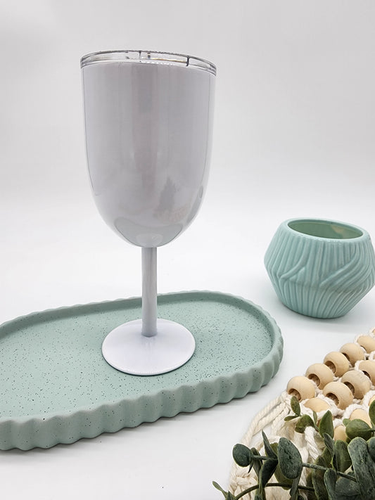 Stemmed Wine Sublimation Tumbler