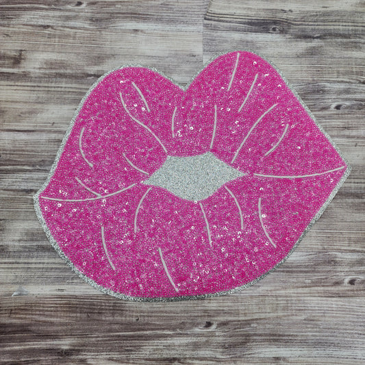 Kiss Lips Sequin Patch