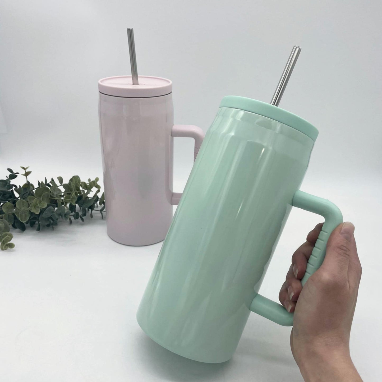 Daily Sipper 40oz Sublimation Straw Tumbler