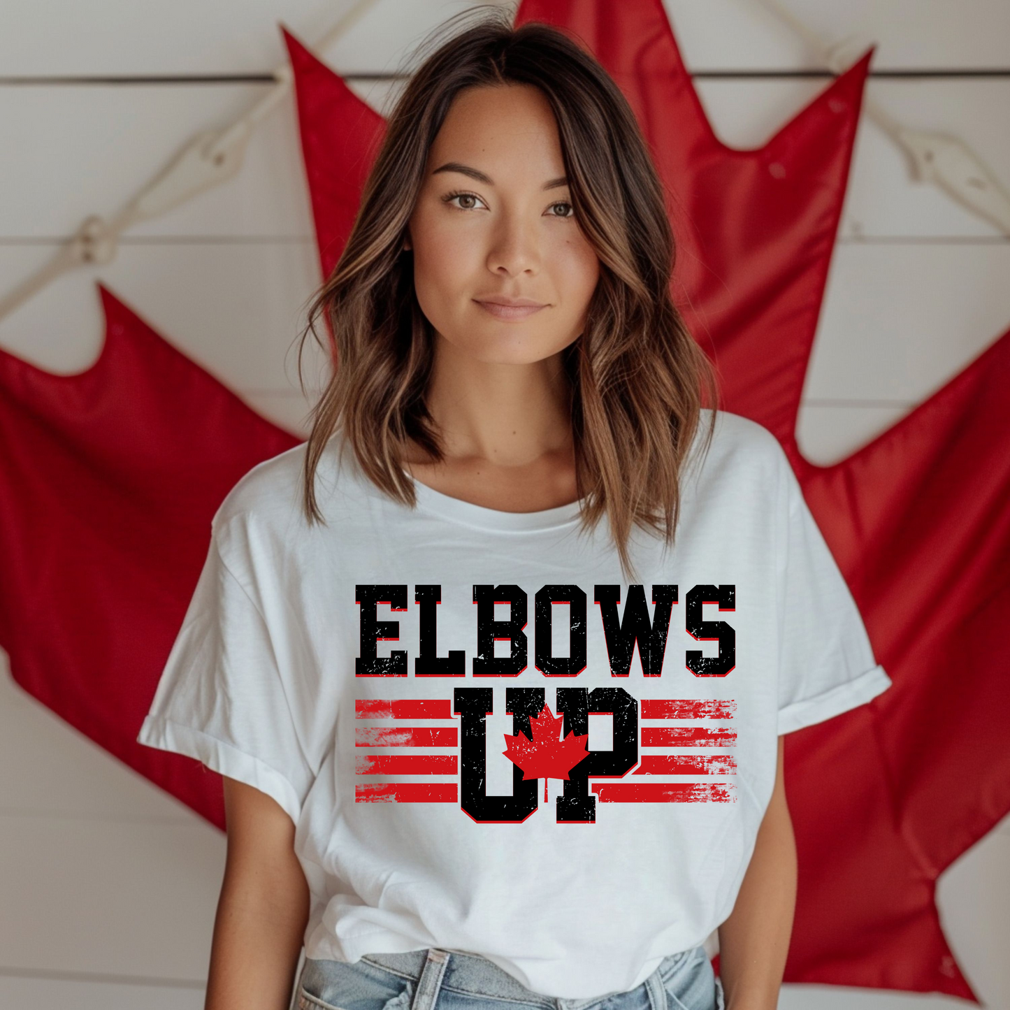 Elbows Up DTF Transfer - 1227