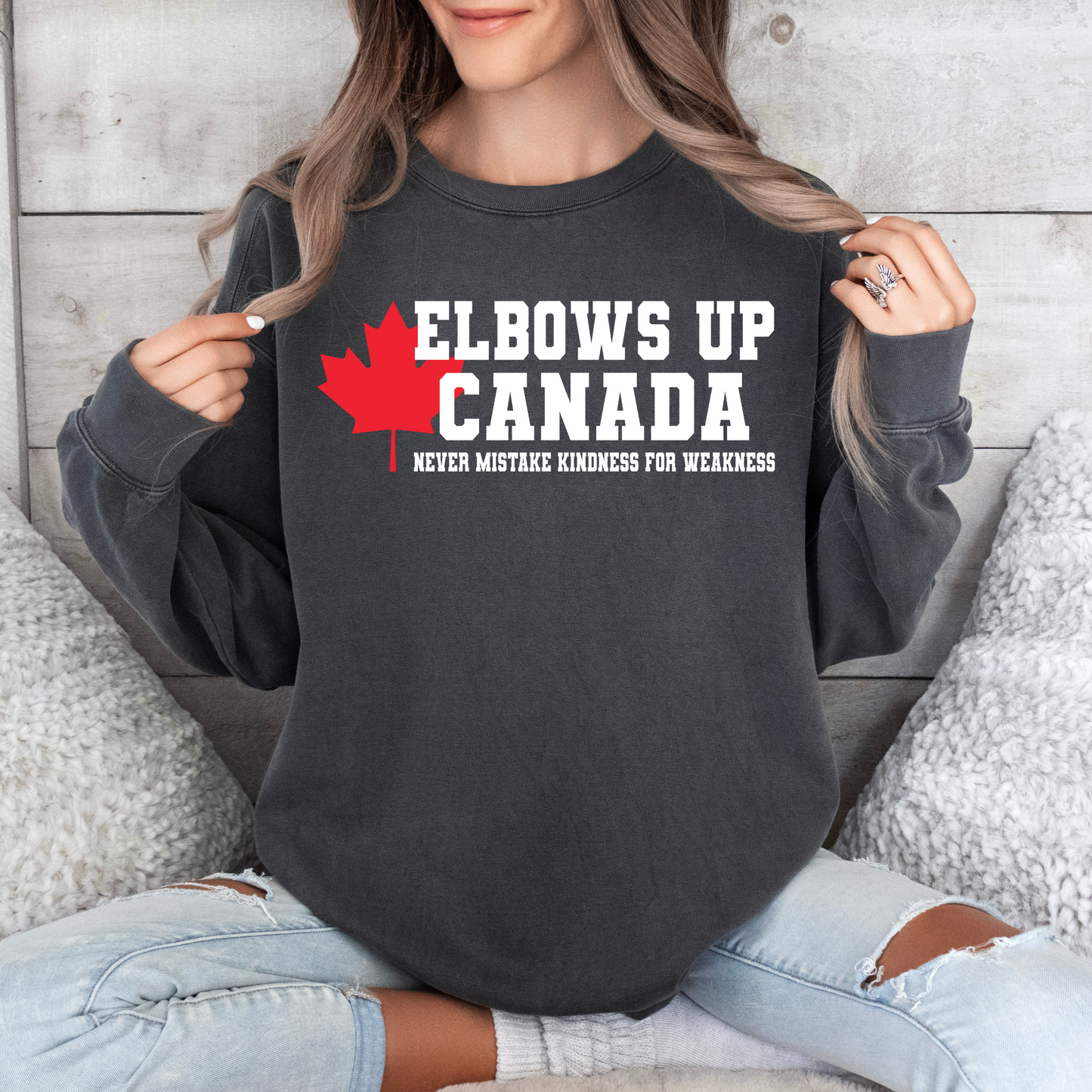 Elbows Up DTF Transfer - 1225