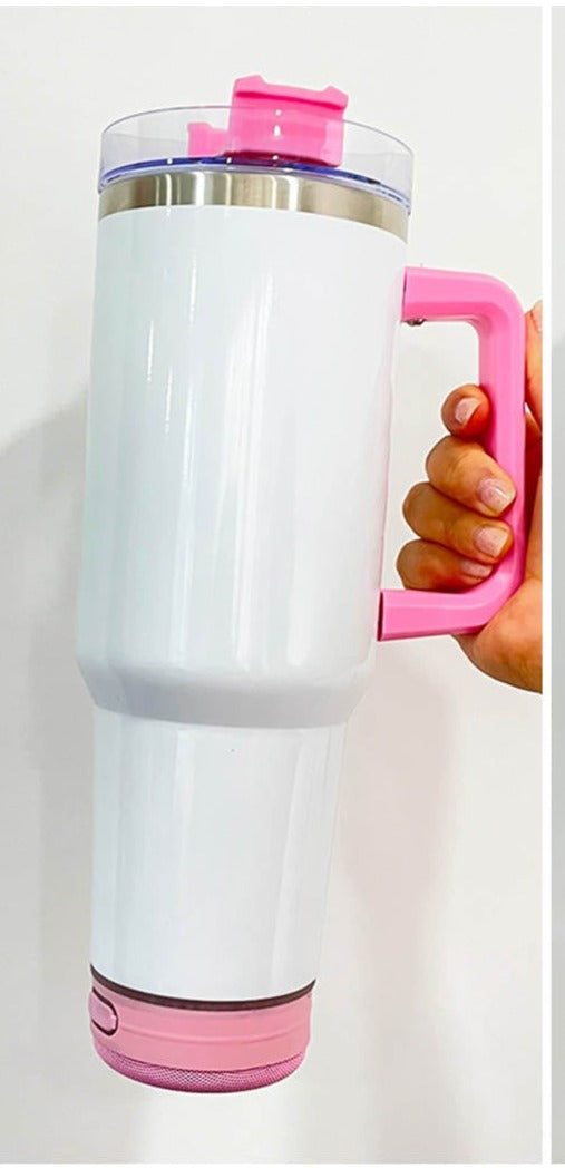 40oz SPEAKER Tumbler with Handle