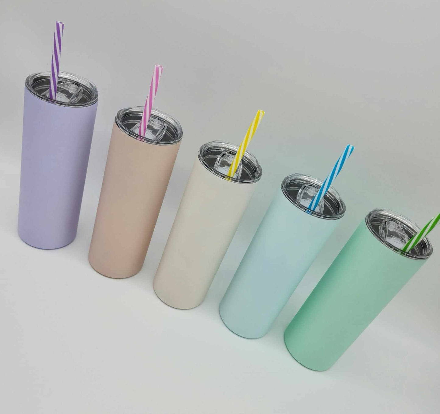 Macaroon Matte 20oz Skinny Straight Sublimation Tumbler