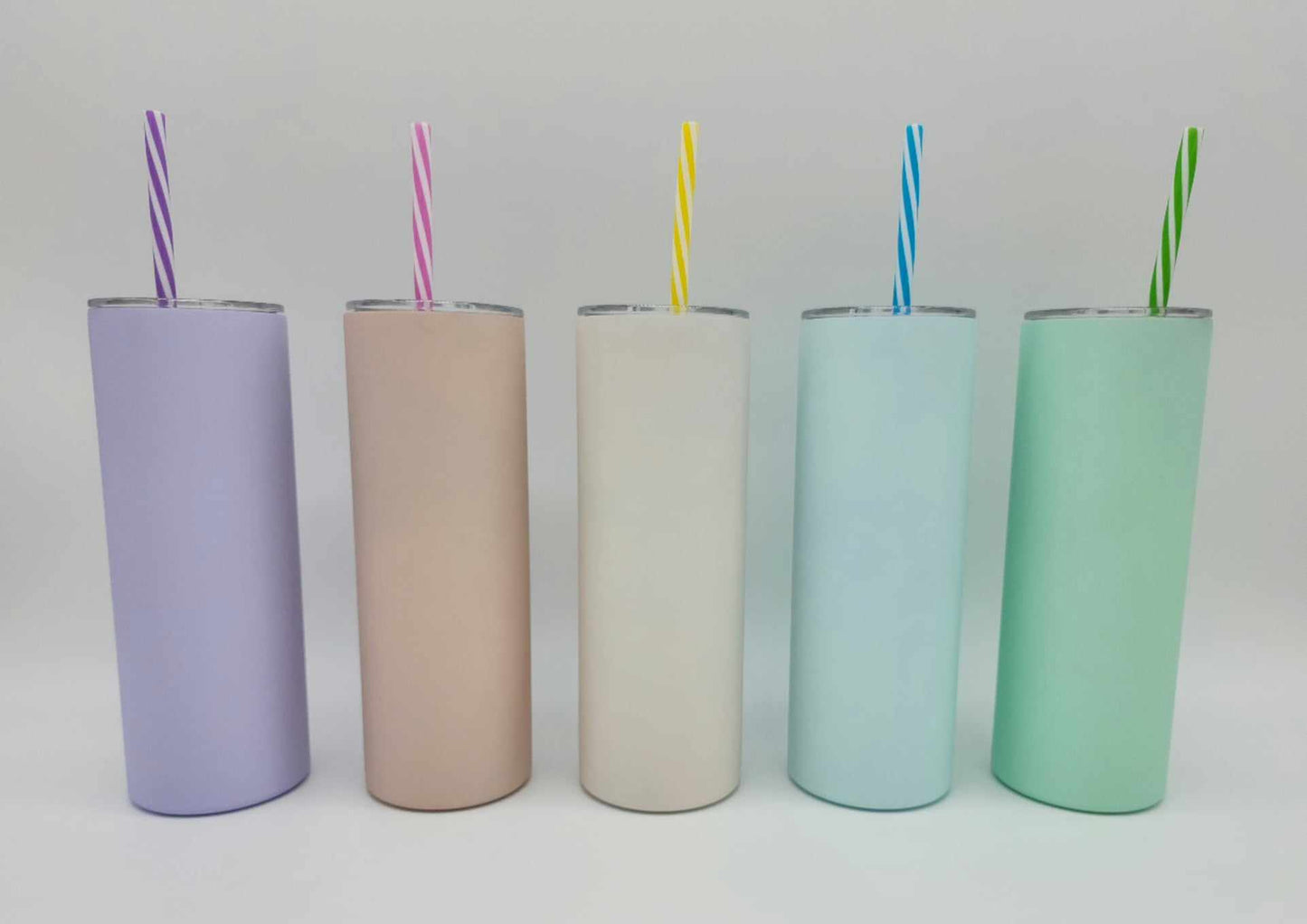 Macaroon Matte 20oz Skinny Straight Sublimation Tumbler
