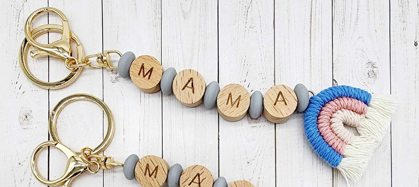 Rainbow Mama Keychain