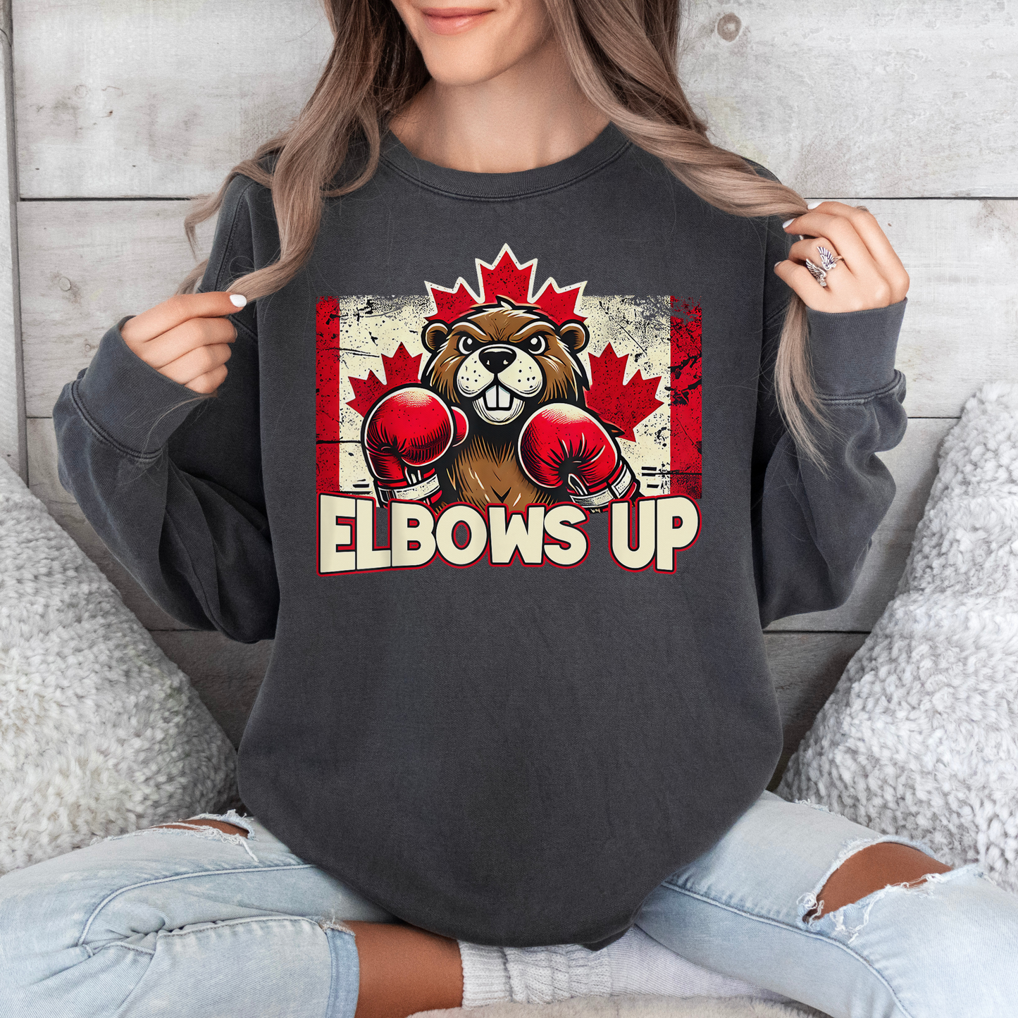 Elbows Up DTF Transfer - 1230