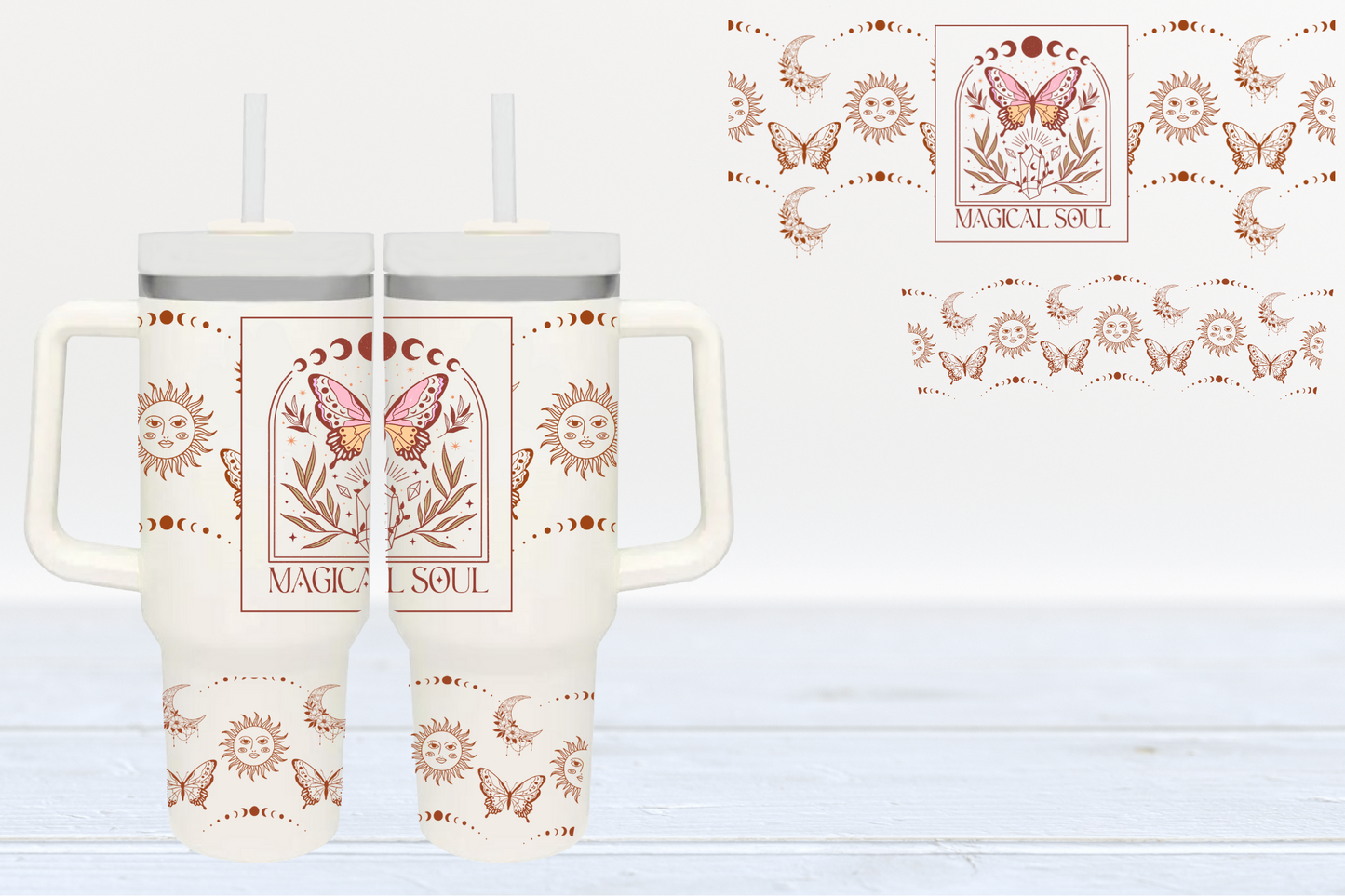 Magical Soul UV DTF 40oz Cup Wrap #40-10 - In Stock