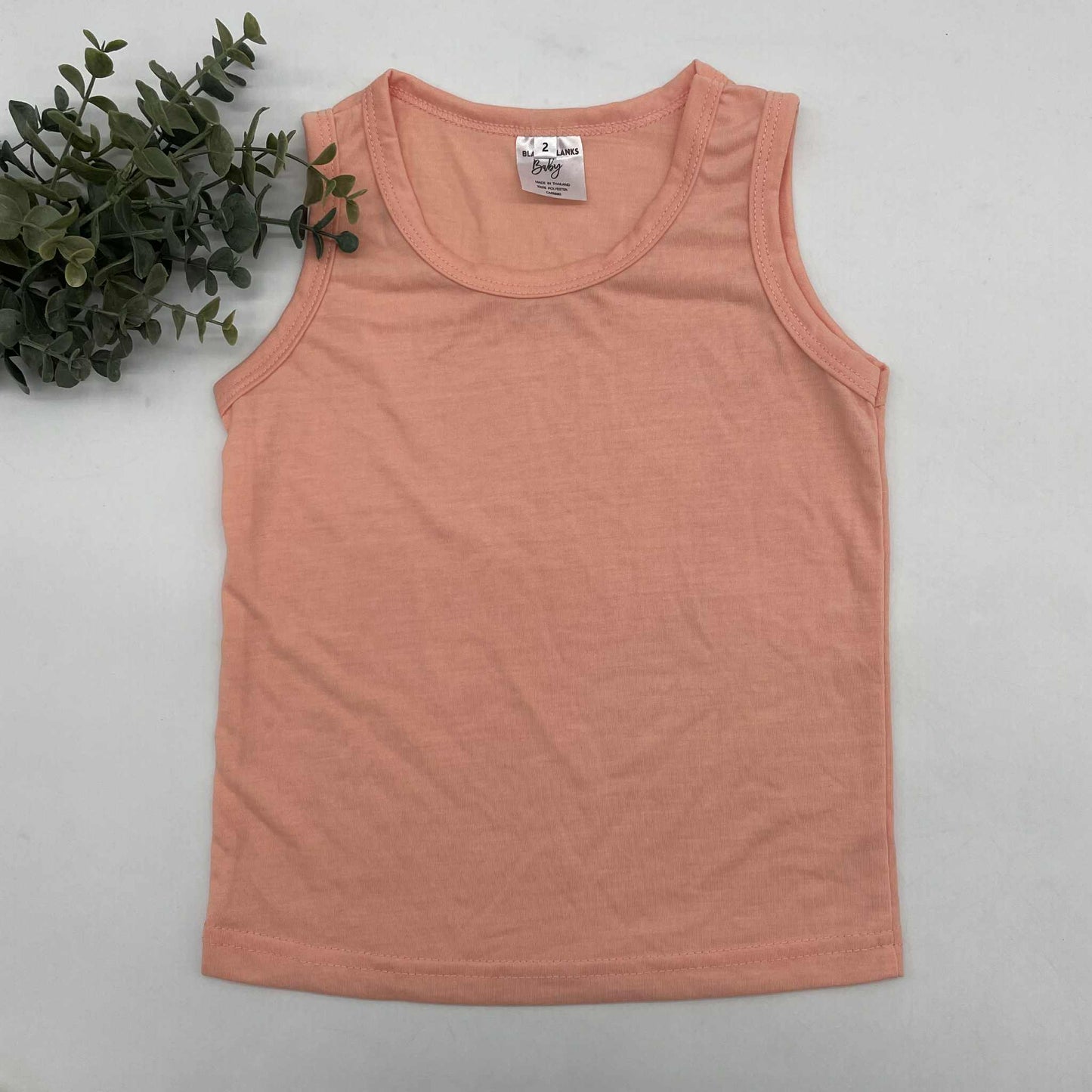 100% Polyester Toddler Muscle Tanks - IN STOCK