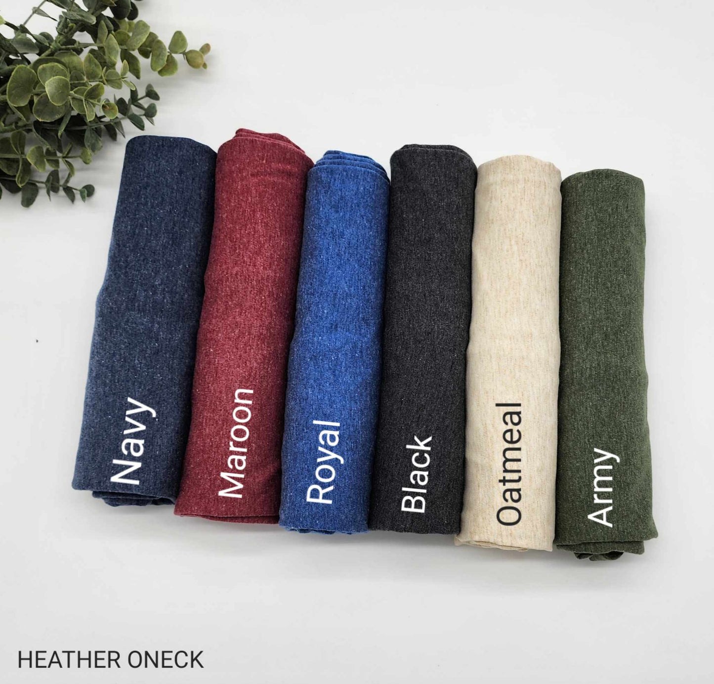 O-Neck Tees Heathered Colours 80/20 Polyester Cotton Blend - Clearance