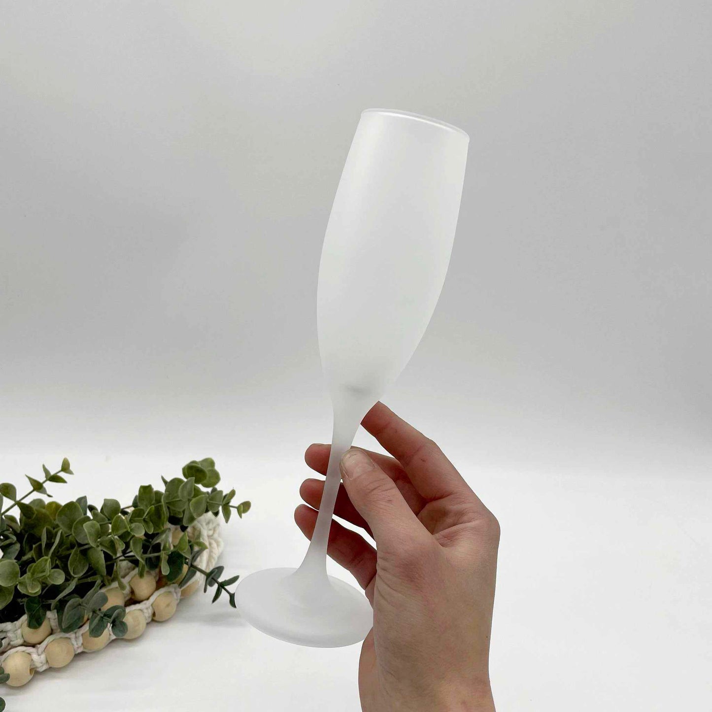 Frosted Champagne Glass