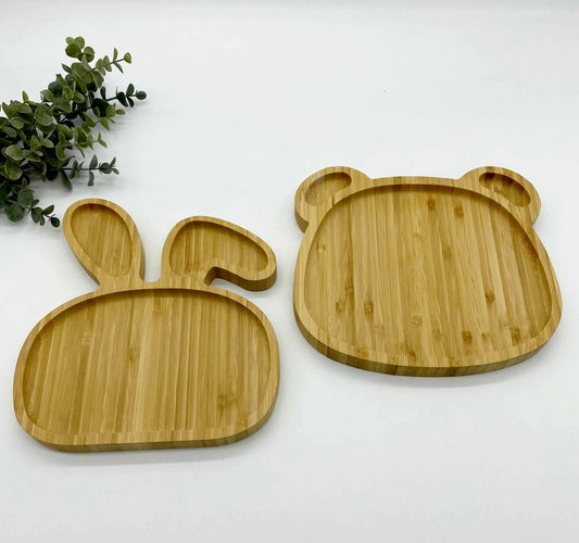 Engravable Bamboo Kids Plate