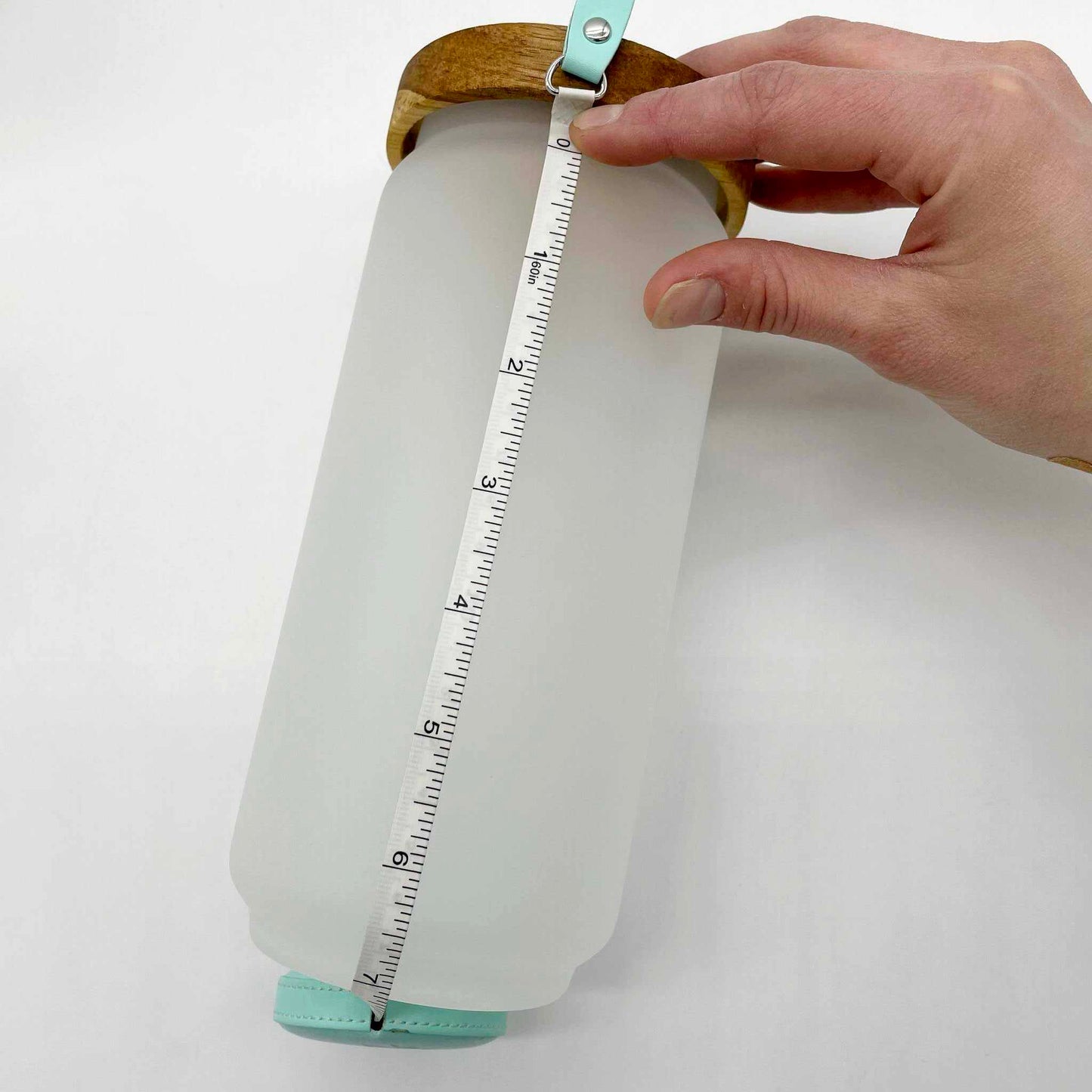 Borosilicate Frosted Glass & Acacia Wood Sublimation Canisters