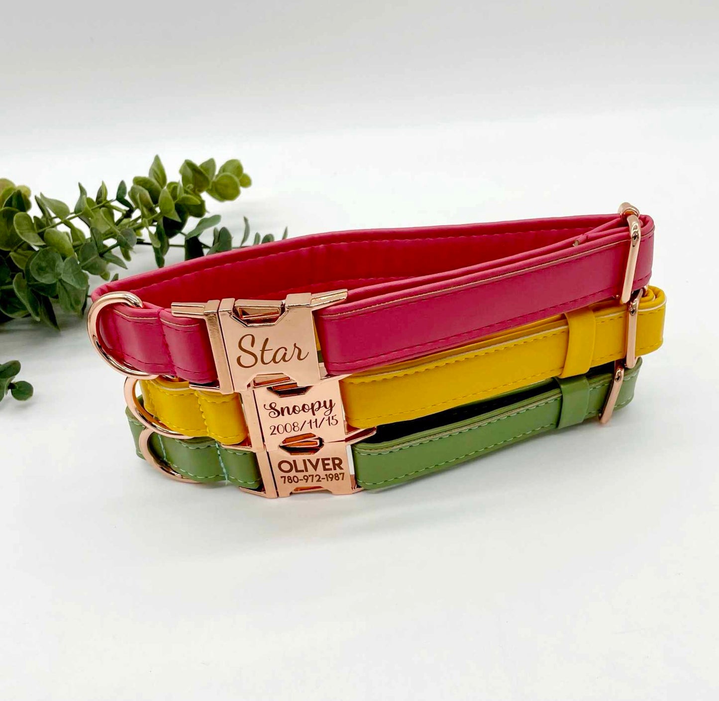 Vegan Leather Custom Dog Collars - Buy-In