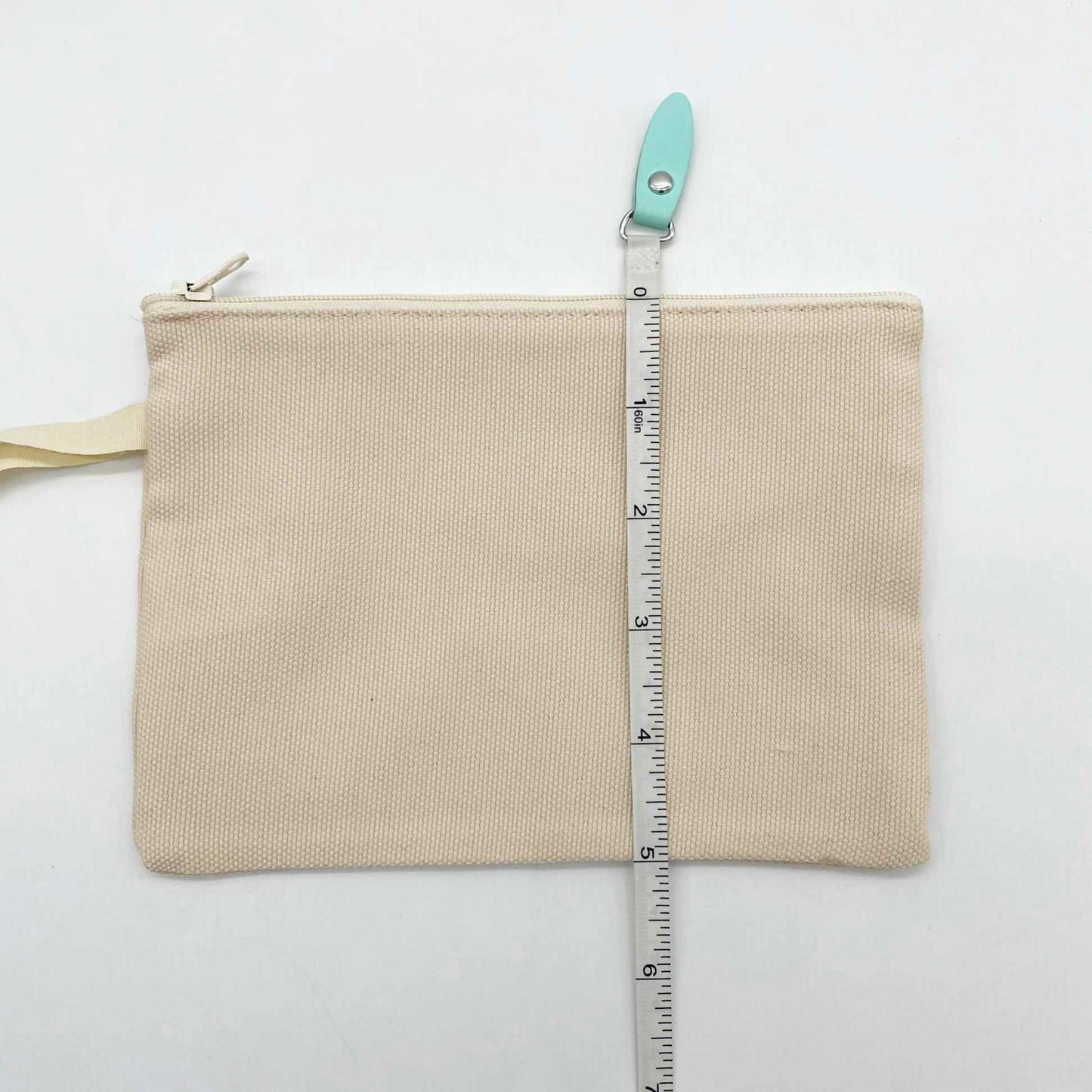Light Linen Sublimation Zipper Tote Bag
