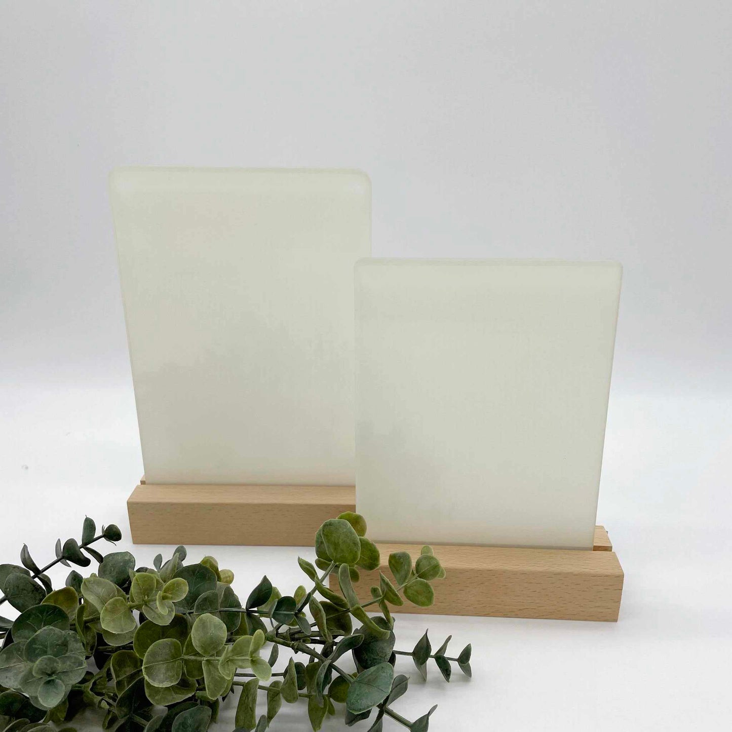 Portrait Rectangle LED Acrylic Photo Frame Sign for Sublimation