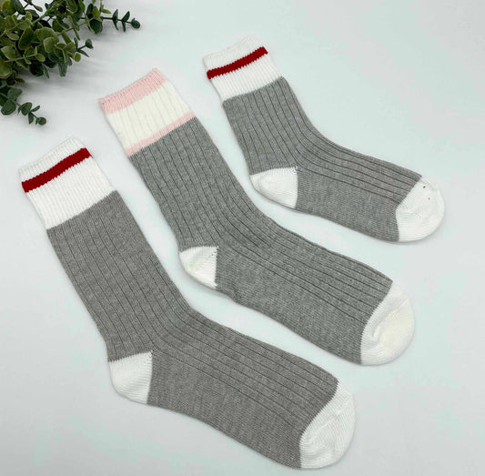 Wool "Look" Socks - In Stock