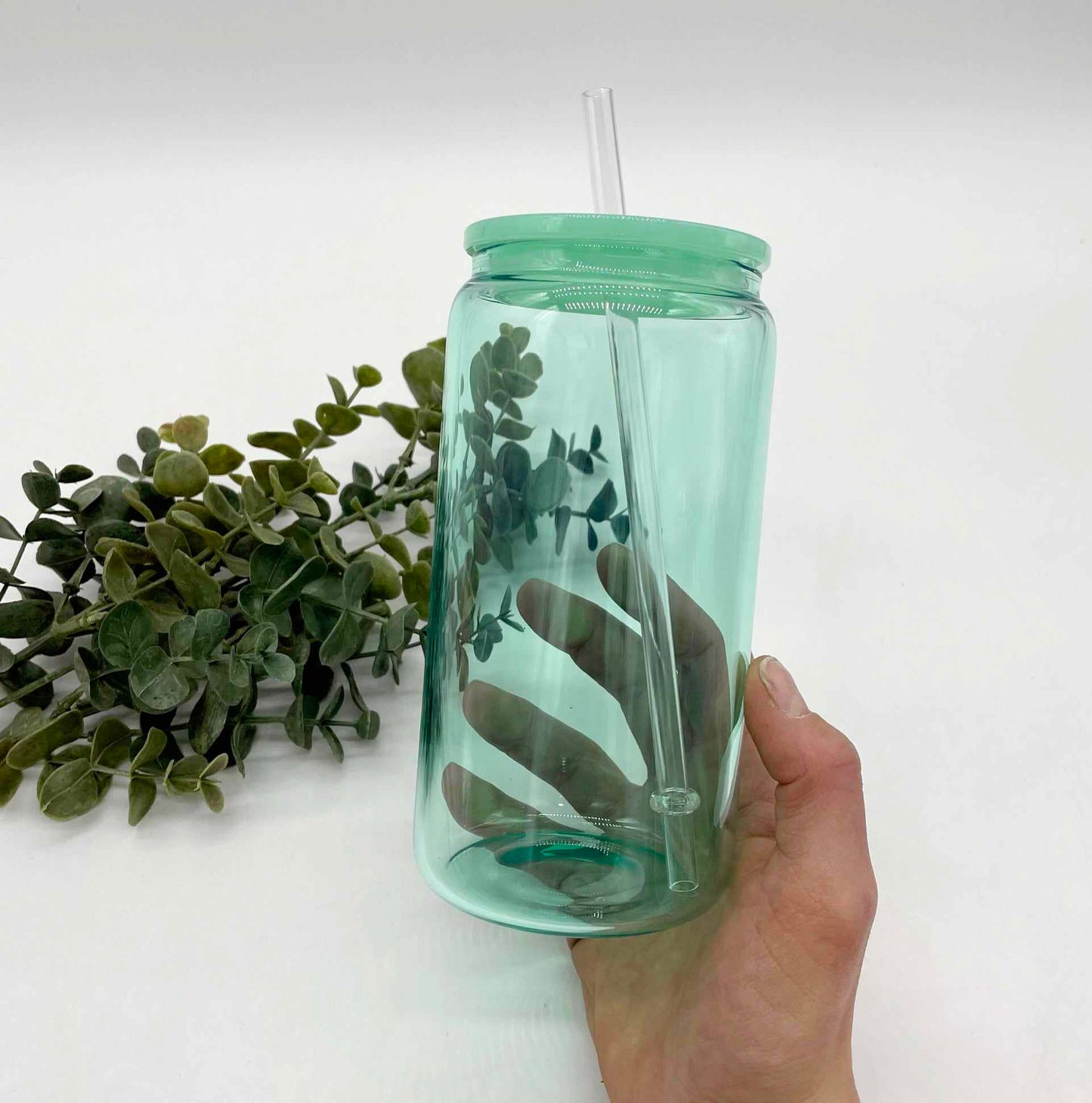 Jelly Colour Transparent 16oz GLASS Can for Sublimation