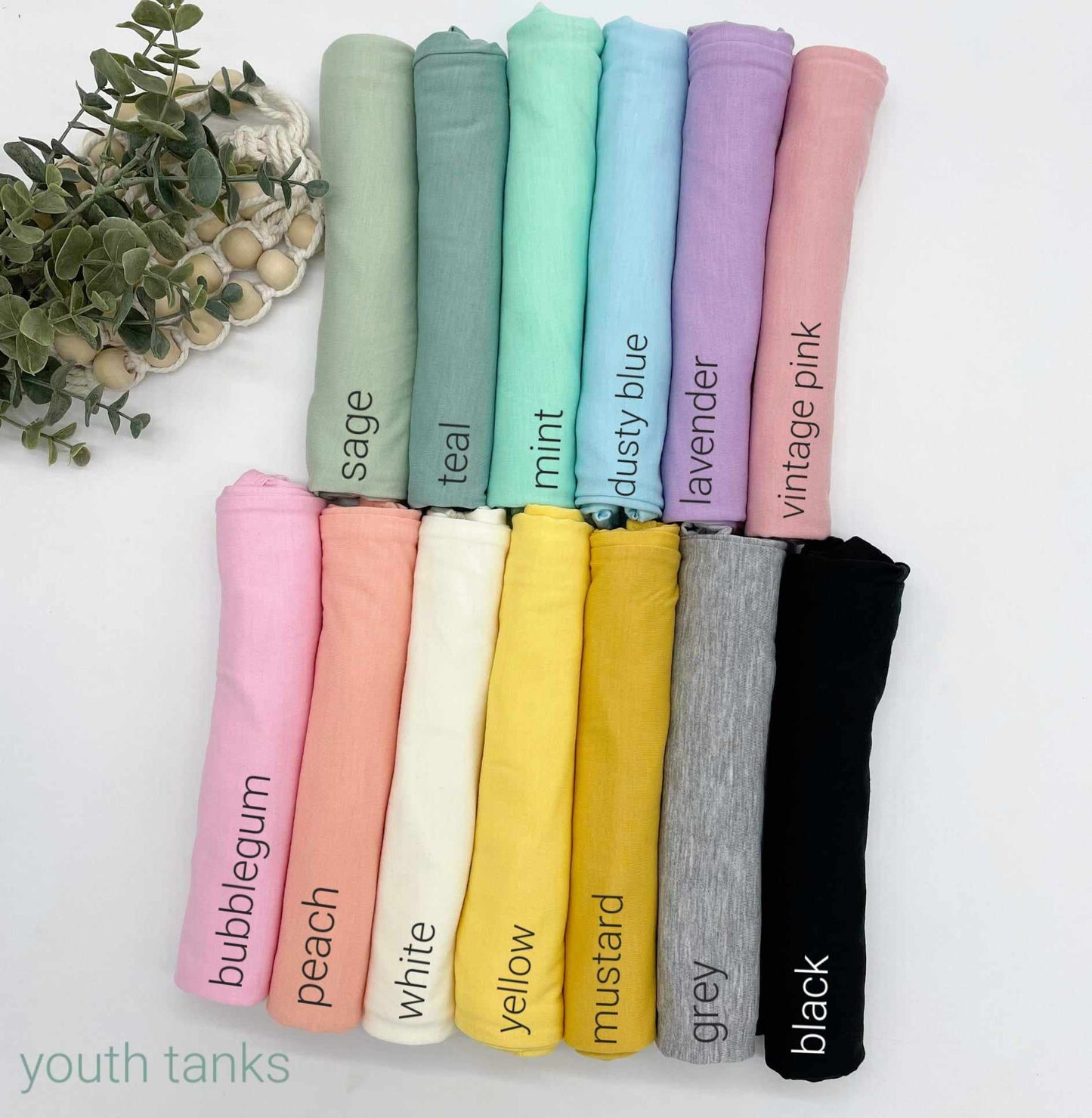 100% Polyester Toddler Muscle Tanks - IN STOCK