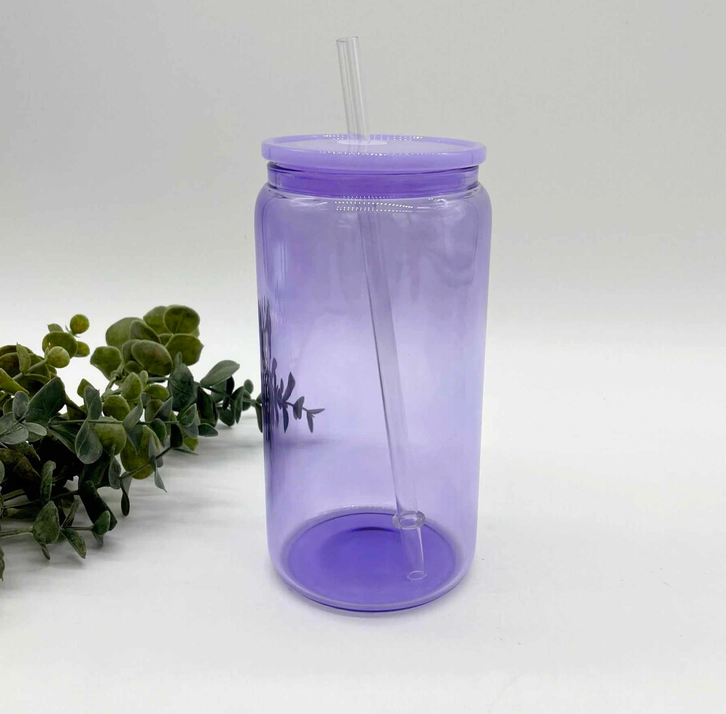 Jelly Colour Transparent 16oz GLASS Can for Sublimation