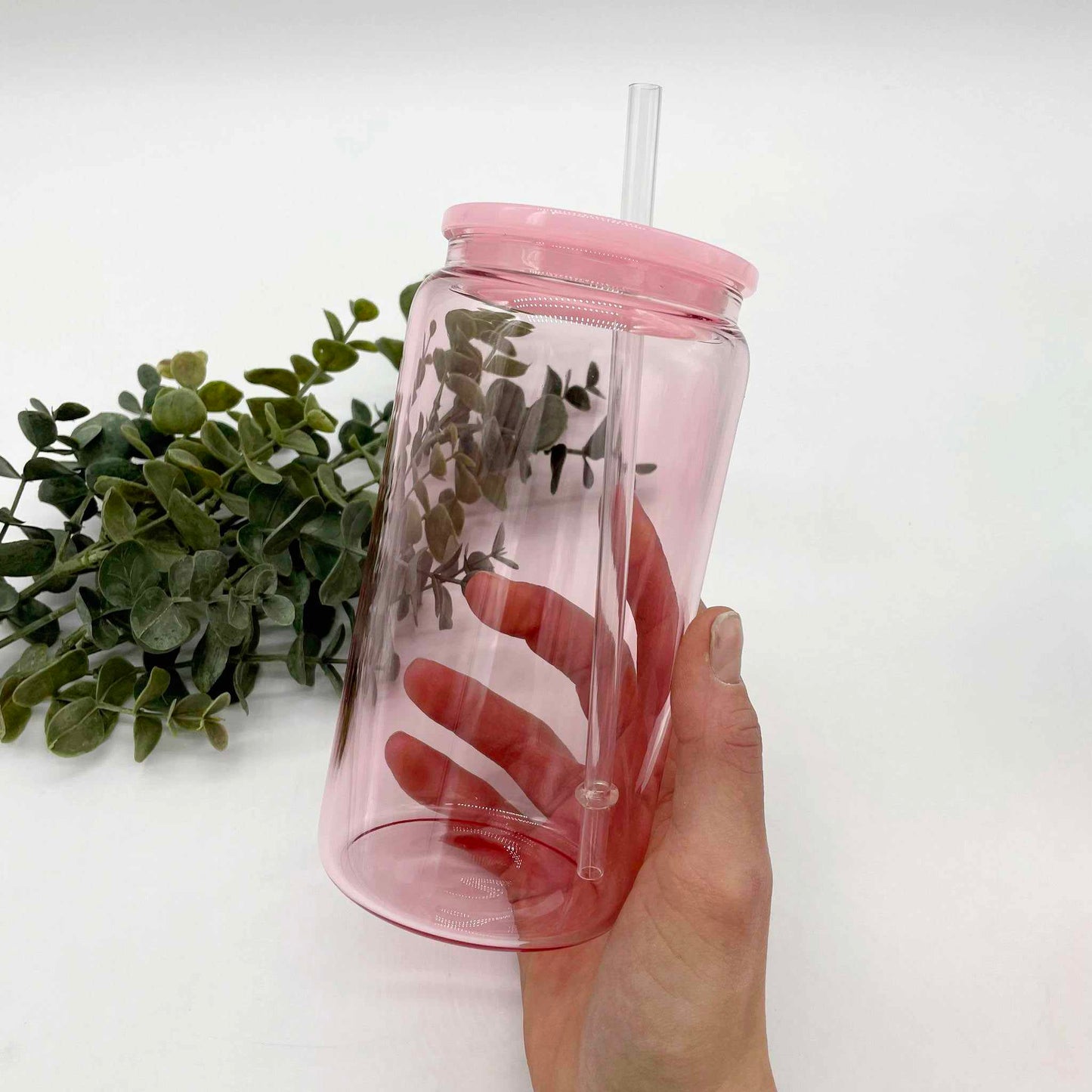 Jelly Colour Transparent 16oz GLASS Can for Sublimation