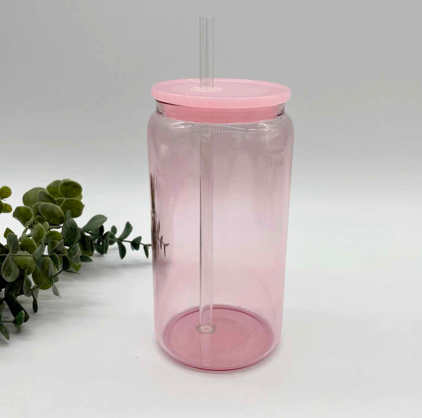 Jelly Colour Transparent 16oz GLASS Can for Sublimation