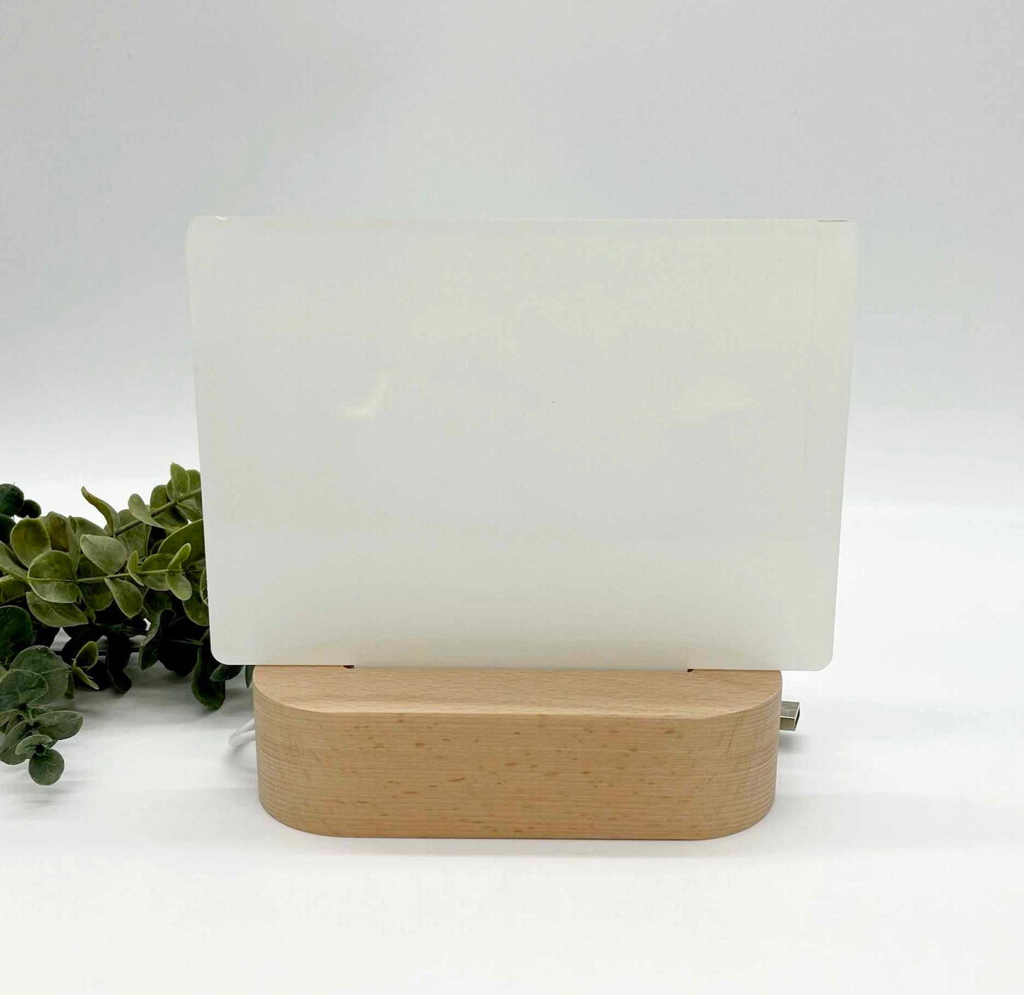 Landscape Rectangle LED Acrylic Photo Frame Sign for Sublimation
