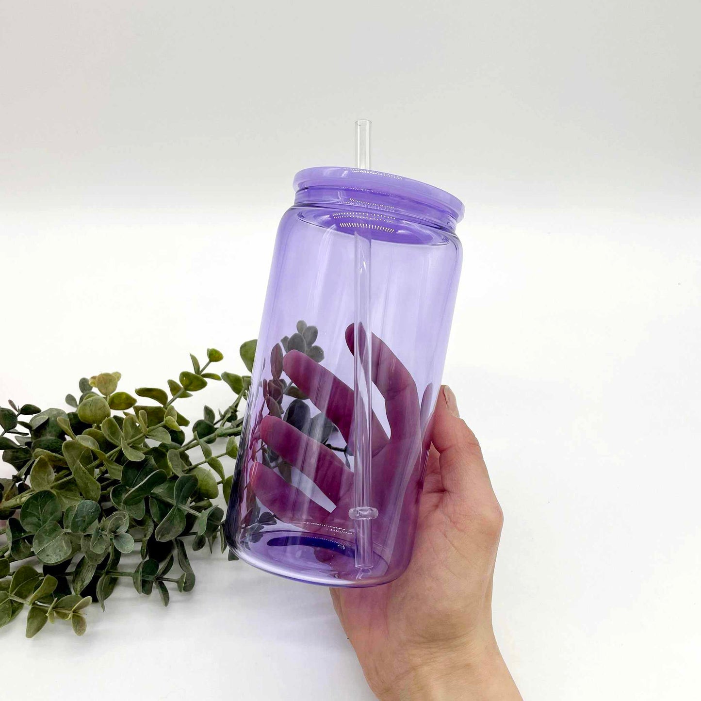 Jelly Colour Transparent 16oz GLASS Can for Sublimation