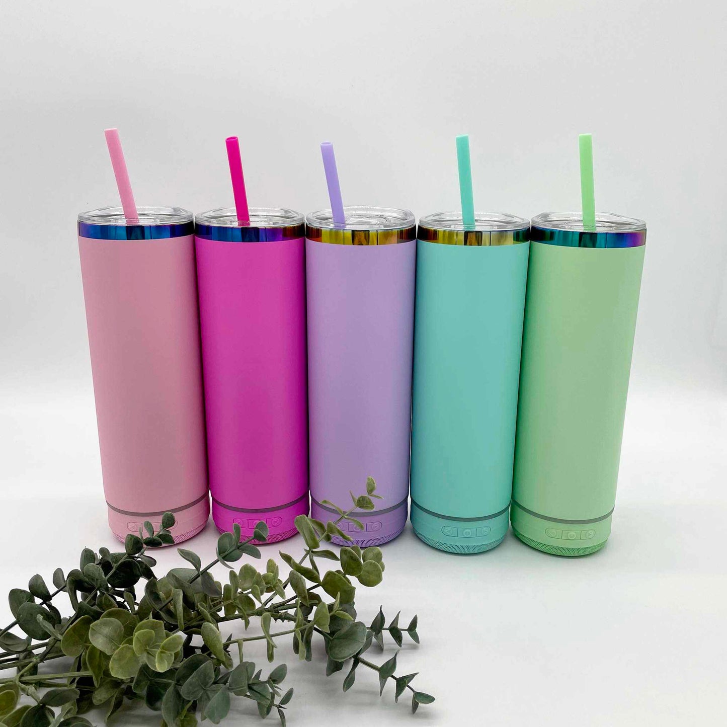 SPEAKER Macaroon Rainbow Plated 20oz Tumbler