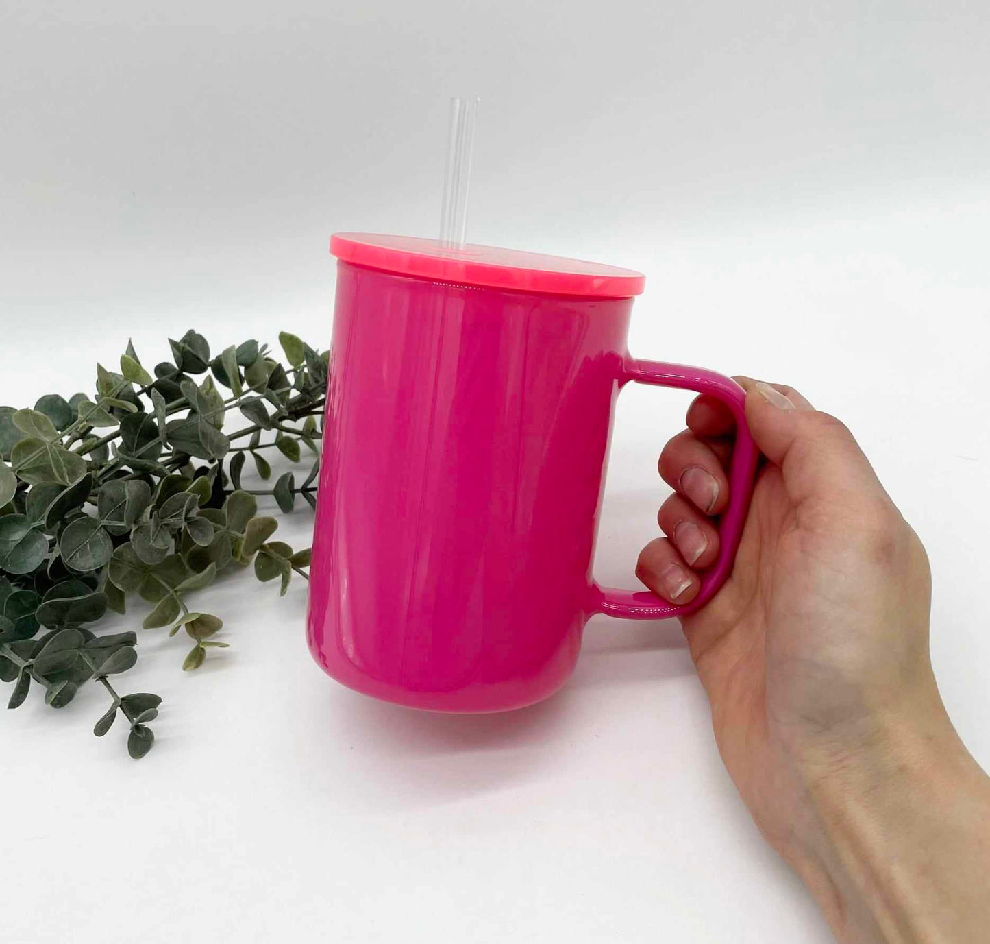 Coloured Solid Glass Sublimation 17oz Mug with Handle