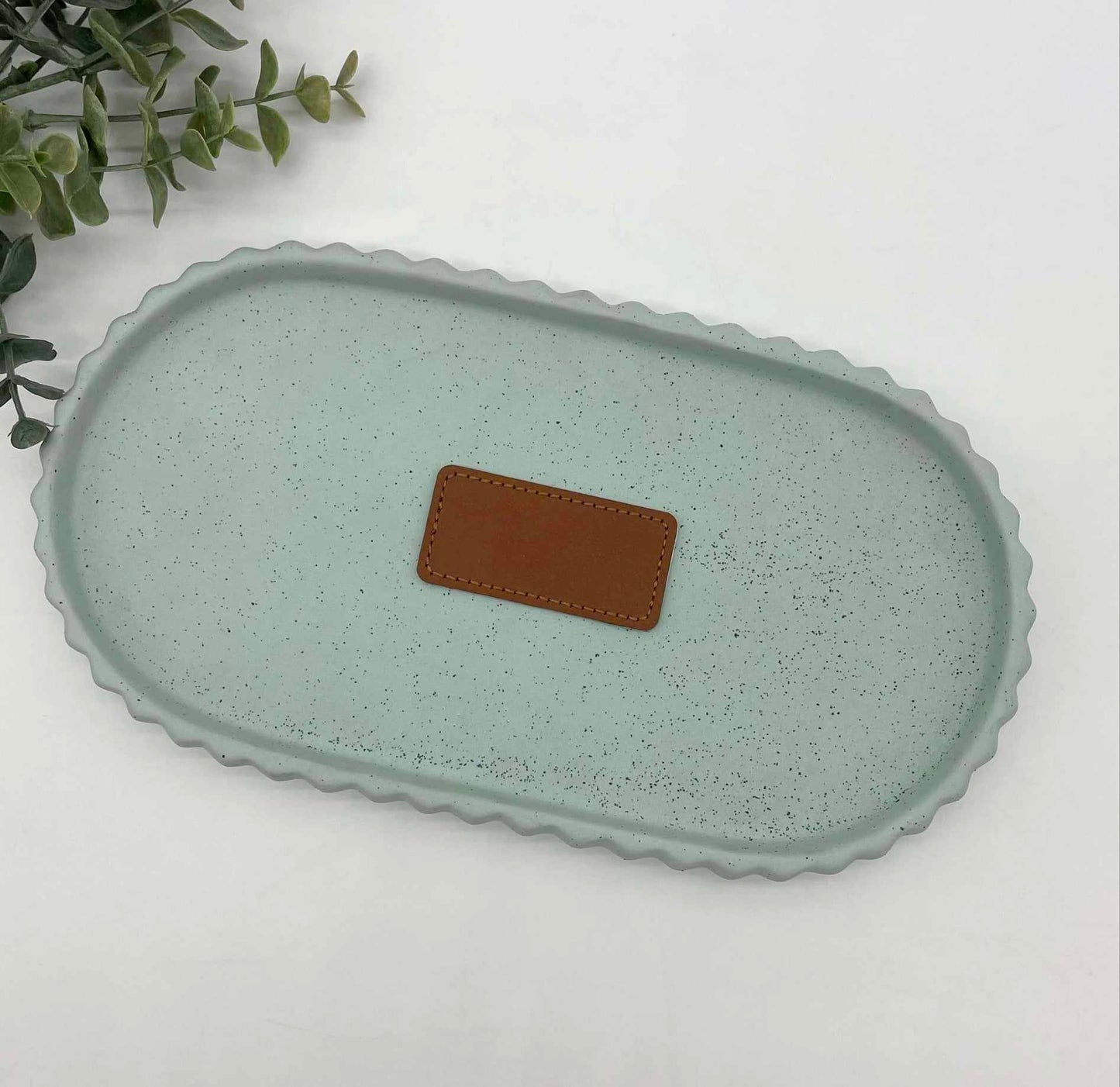 Stitched Leatherette Rectangle 2.5x1.25" Hat Patch for Engraving - 10 Colours!