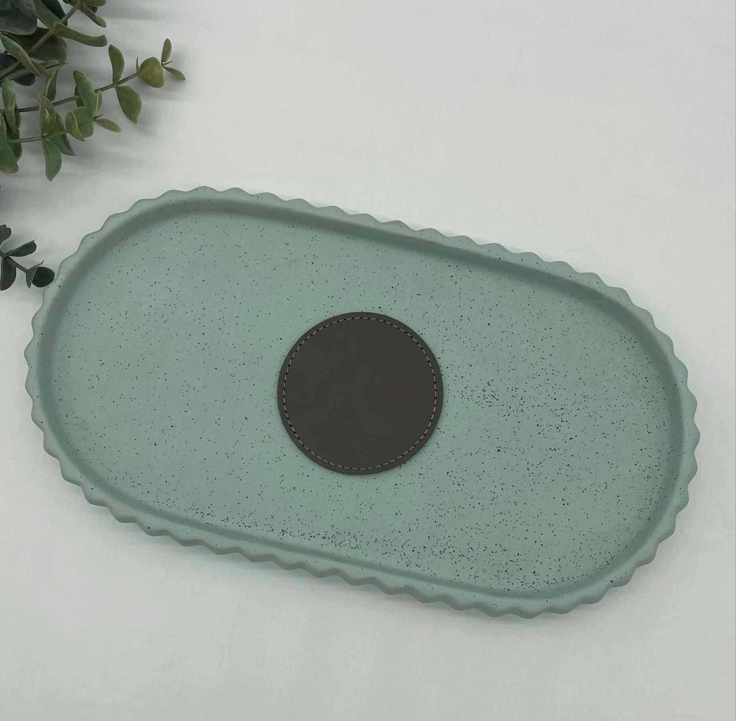 Stitched Leatherette Round Hat Patch for Engraving - 10 Colours!