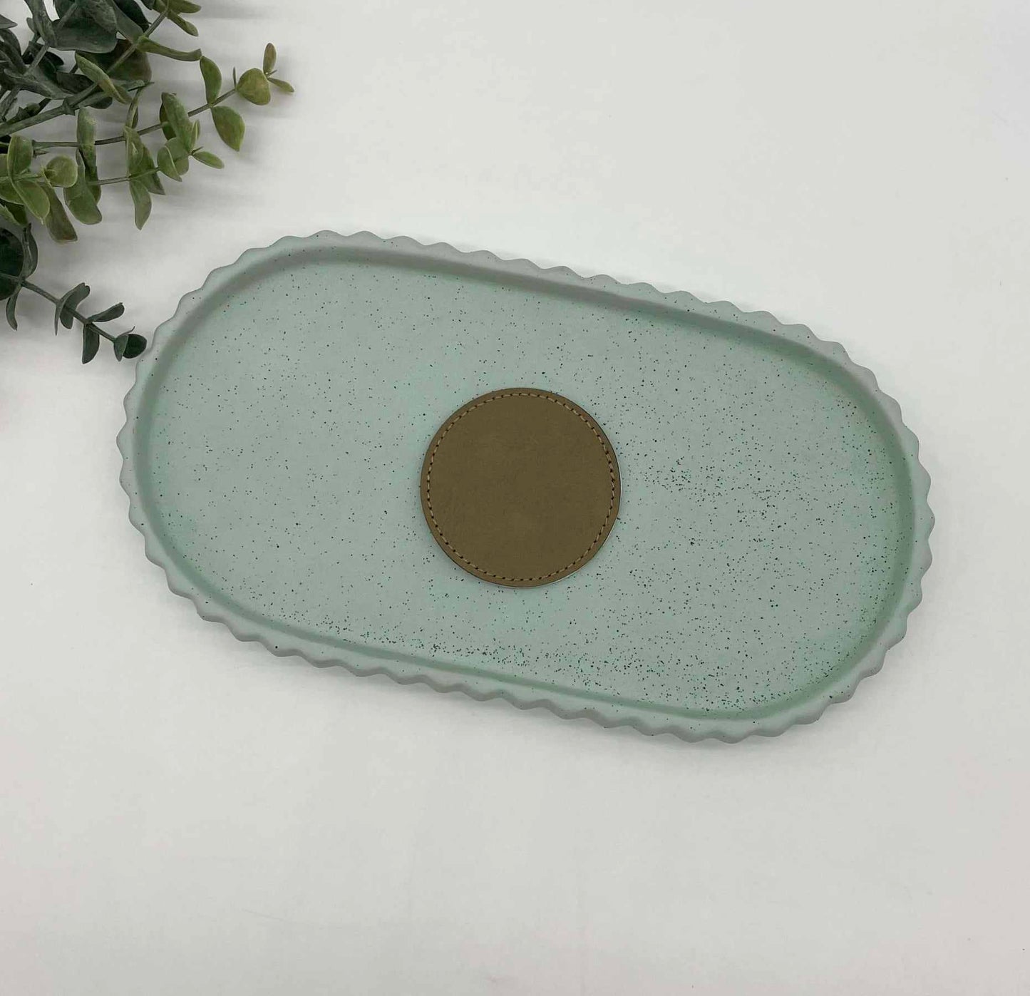 Stitched Leatherette Round Hat Patch for Engraving - 10 Colours!