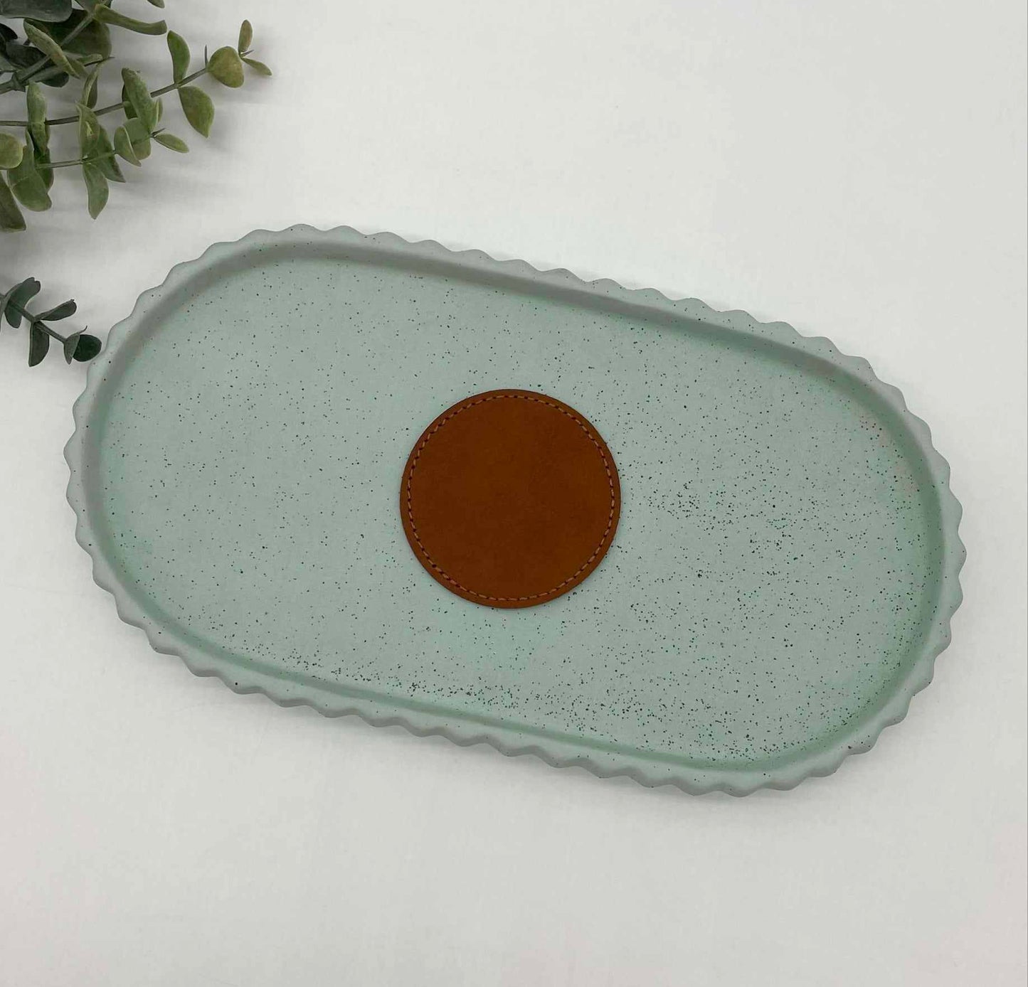 Stitched Leatherette Round Hat Patch for Engraving - 10 Colours!