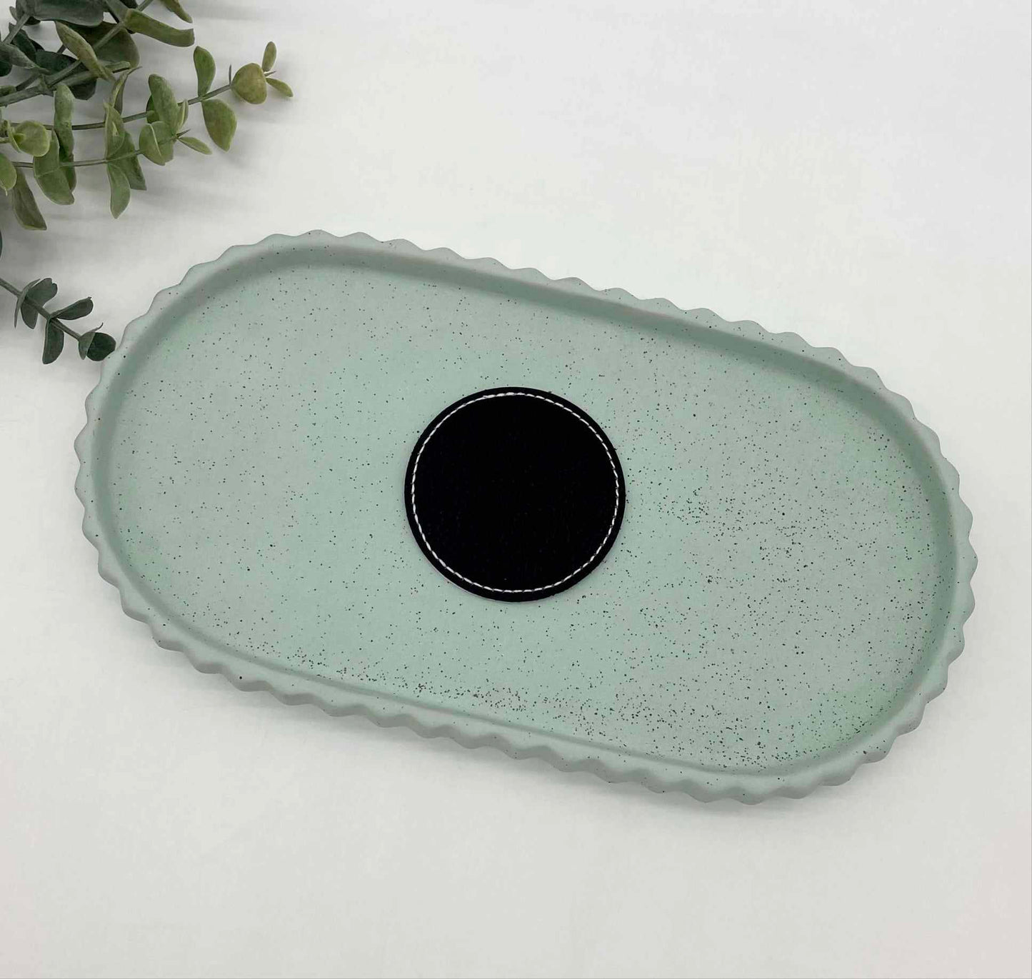 Stitched Leatherette Round Hat Patch for Engraving - 10 Colours!