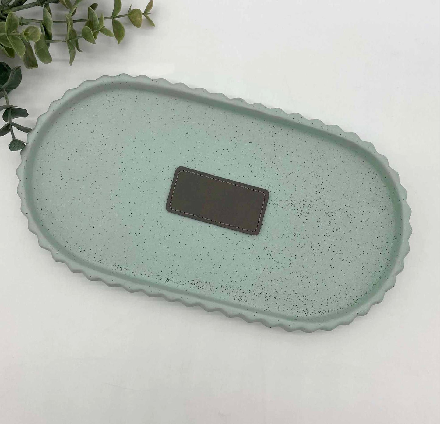 Stitched Leatherette Rectangle 2.5x1.25" Hat Patch for Engraving - 10 Colours!