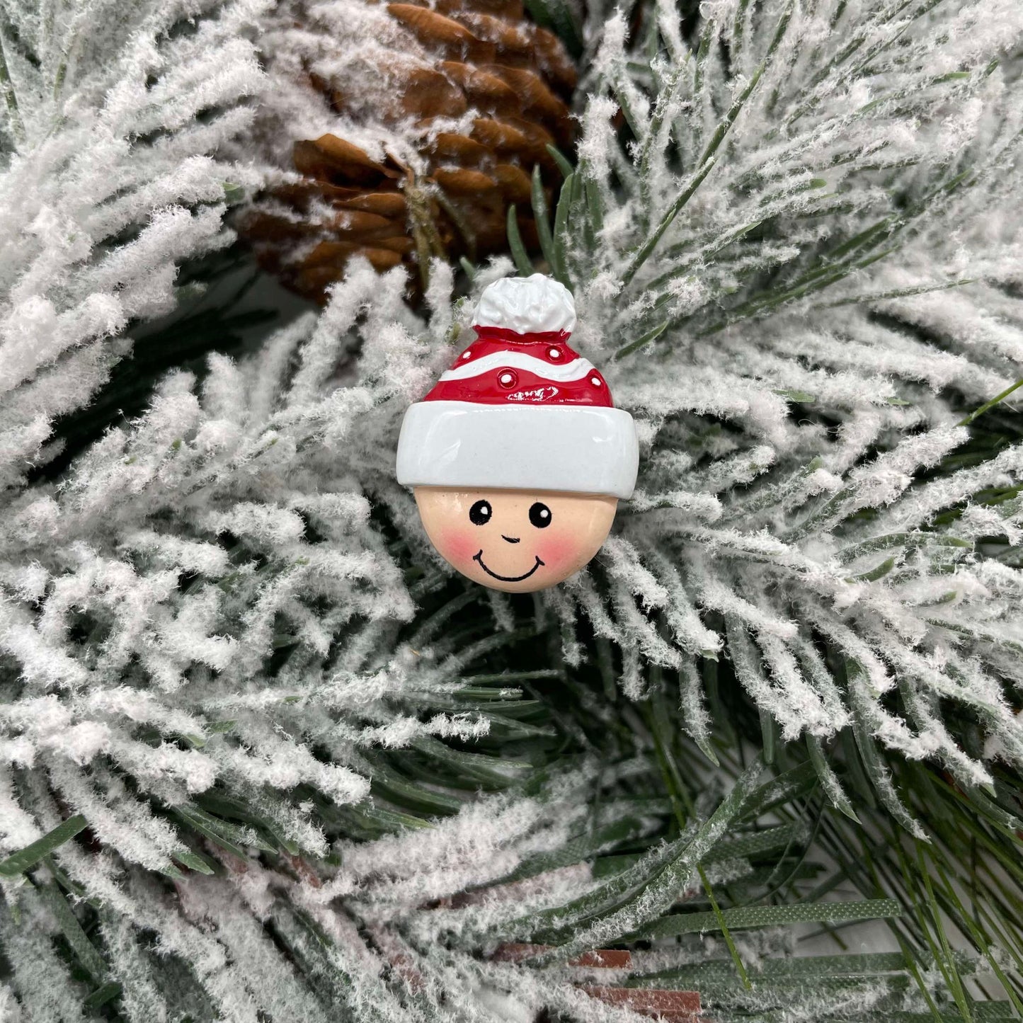 Additional Human Heads - Polyresin Christmas Ornaments