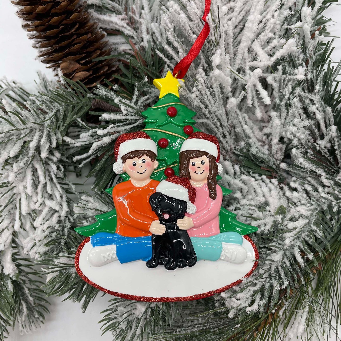 Dog Mom & Dad - Polyresin Christmas Ornaments