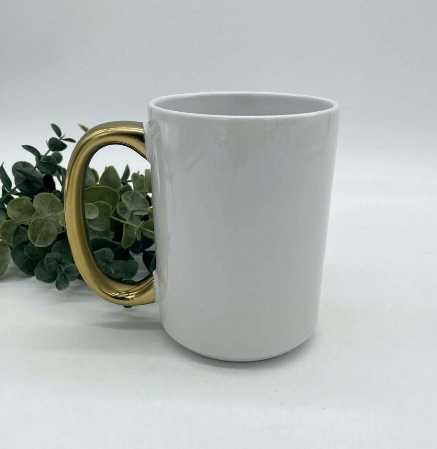 15oz Gold Handle Sublimation Mugs
