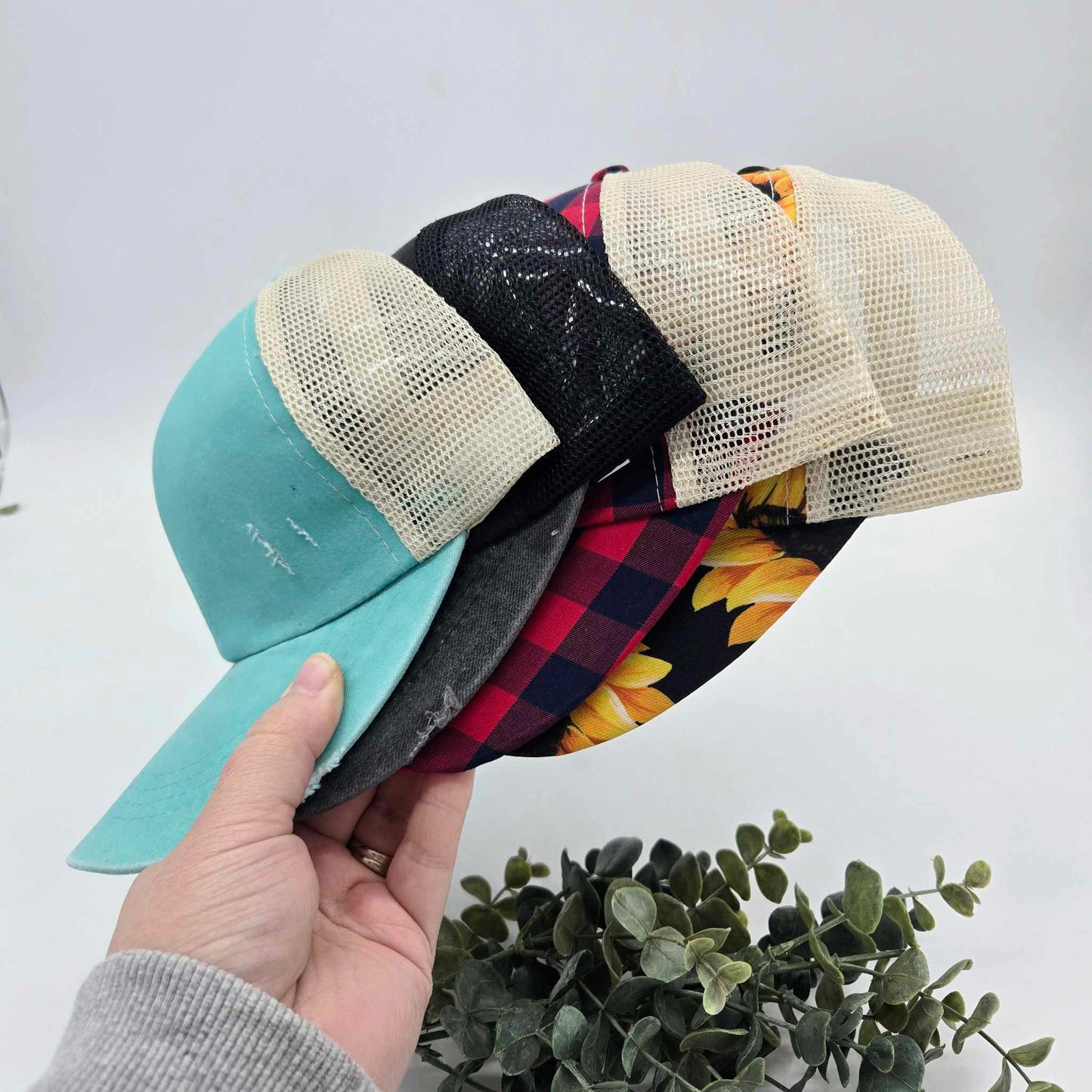 Criss Cross Ponytail Hat Kids & Adults