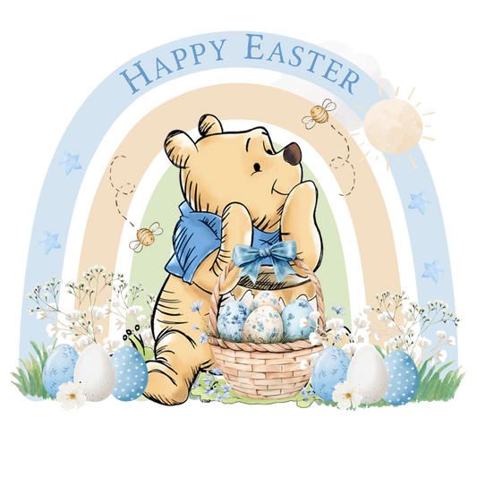 Bear Happy Easter UV DTF #475