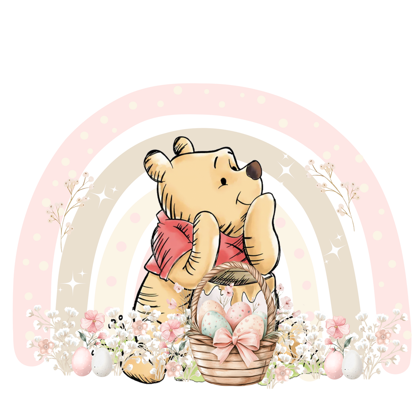 Pink Bear UV DTF #480