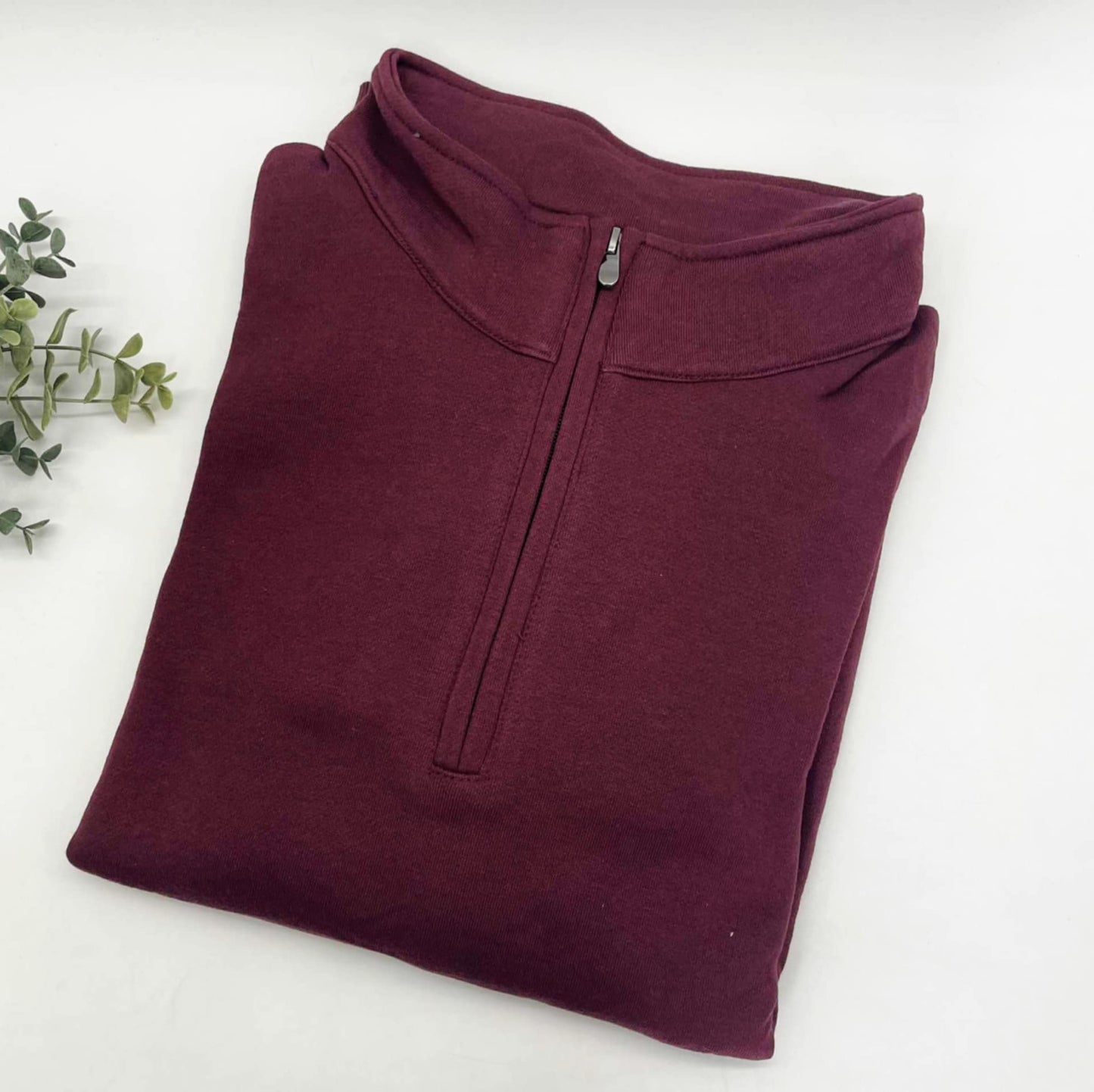 60/40 Cotton Poly Blend 1/4 Zip Crews with Side Pockets